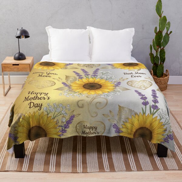 Item preview, Golden Mother’s Day Sunflower and Lavender Pattern designed and sold by DGtaLrtcom.