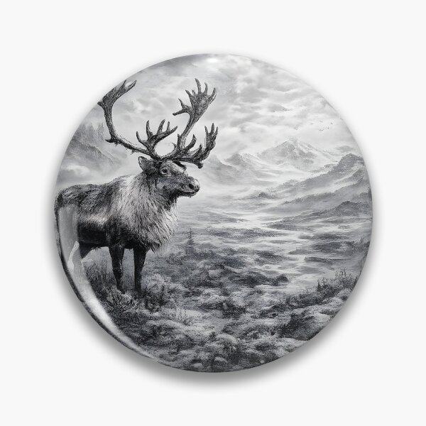 Item preview, Reindeer in tundra designed and sold by AggAverse.