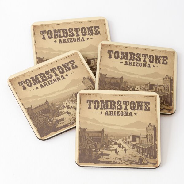 Item preview, Tombstone Arizona Vintage Western Poster – Old West Main Street Illustration, Retro Cowboy Town Wall Art, Historic Desert Travel Print for Home & Office Decor designed and sold by Eclipse 3699.