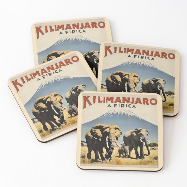 Item preview, A Timeless African Safari Memory | Elephant Family & Sacred Mountain Art designed and sold by Eclipse 3699.