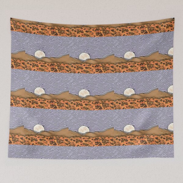 Item preview, Full Moon Rise with Stripes designed and sold by oh-bi-me.