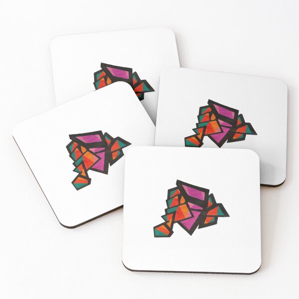 Item preview, Bold Geometric Abstract Art Print – Colorful Modern Shapes in Pink, Orange & Teal designed and sold by MayhemAbstracts.