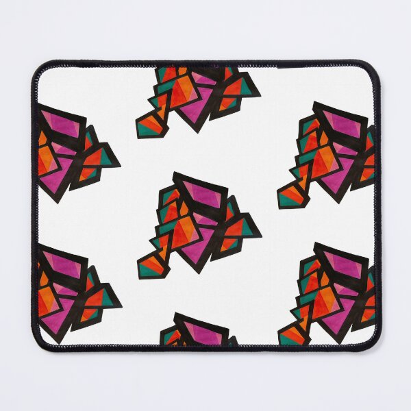 Item preview, Bold Geometric Abstract Art Print – Colorful Modern Shapes in Pink, Orange & Teal designed and sold by MayhemAbstracts.