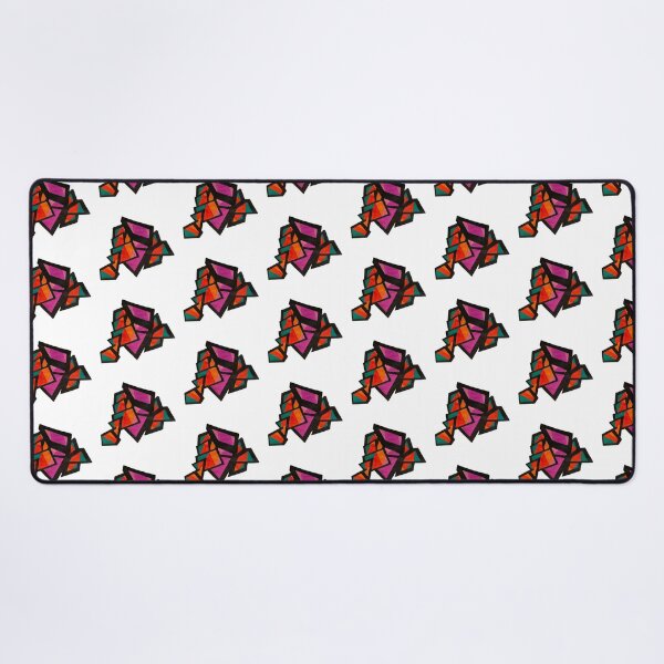 Item preview, Bold Geometric Abstract Art Print – Colorful Modern Shapes in Pink, Orange & Teal designed and sold by MayhemAbstracts.