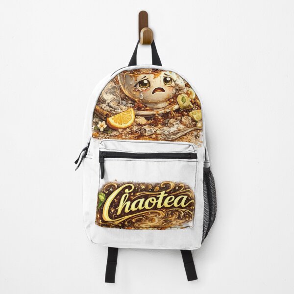 Item preview, Chaotea — Funny Tea Pun Art | Cute Messy Tea Spill Illustration | Chaos Tea Humor Aesthetic Print designed and sold by StrayaDesign.