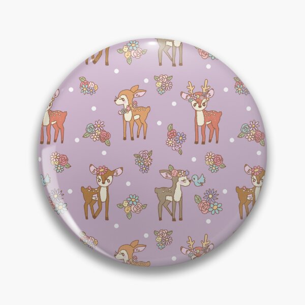 Item preview, Floral Deers in the forest (Pink) designed and sold by HarunaMcDesigns.