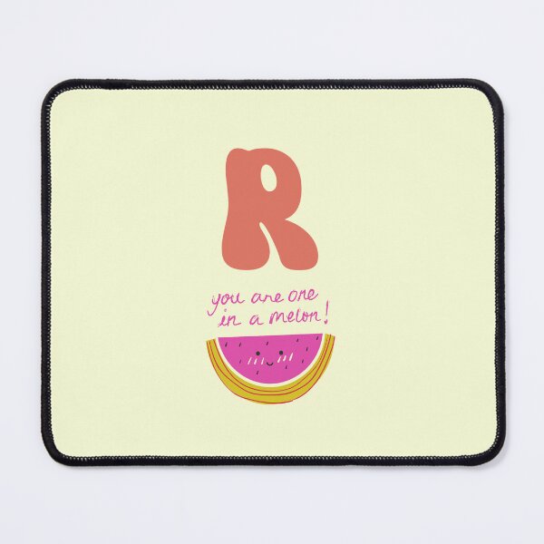 Item preview, Letter R for HS Watermelon Pun - You Are One In A Melon Initial Aesthetic designed and sold by Dimu Co..