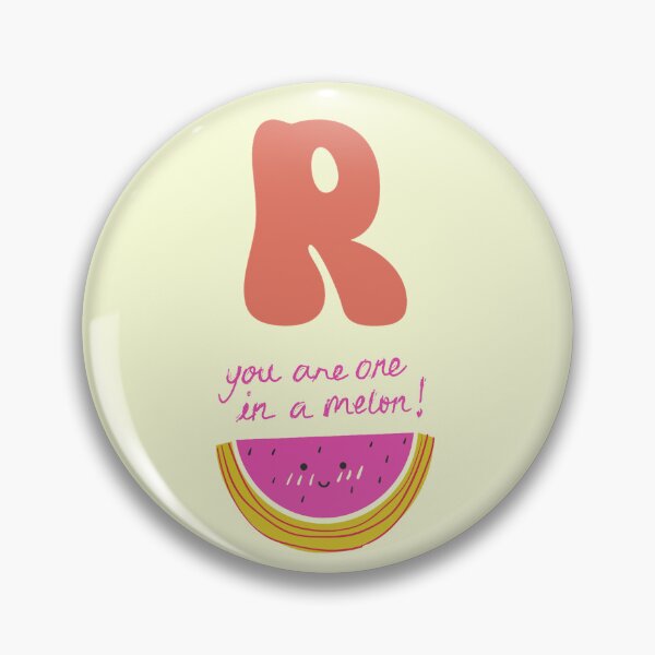Item preview, Letter R for HS Watermelon Pun - You Are One In A Melon Initial Aesthetic designed and sold by Dimu Co..