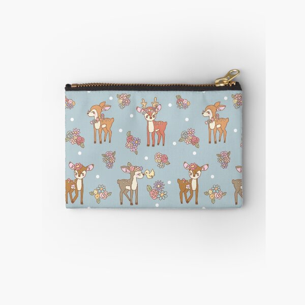 Item preview, Floral Deers in the forest (Blue) designed and sold by HarunaMcDesigns.