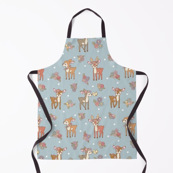 Item preview, Floral Deers in the forest (Blue) designed and sold by HarunaMcDesigns.
