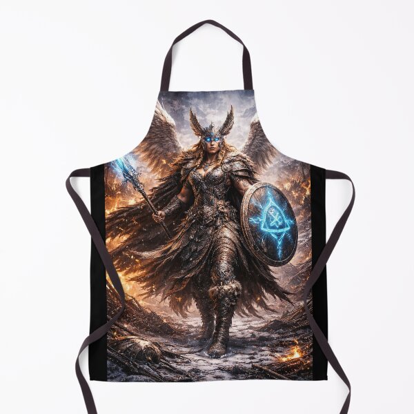 Item preview, Epic Norse Valkyrie Warrior Art – Mythical Viking Goddess with Wings, Fantasy Battle Shieldmaiden, Nordic Mythology Wall Art designed and sold by Dominik1994.