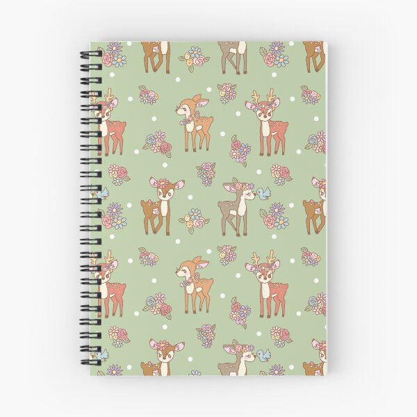 Item preview, Floral Deers in the forest (Green) designed and sold by HarunaMcDesigns.