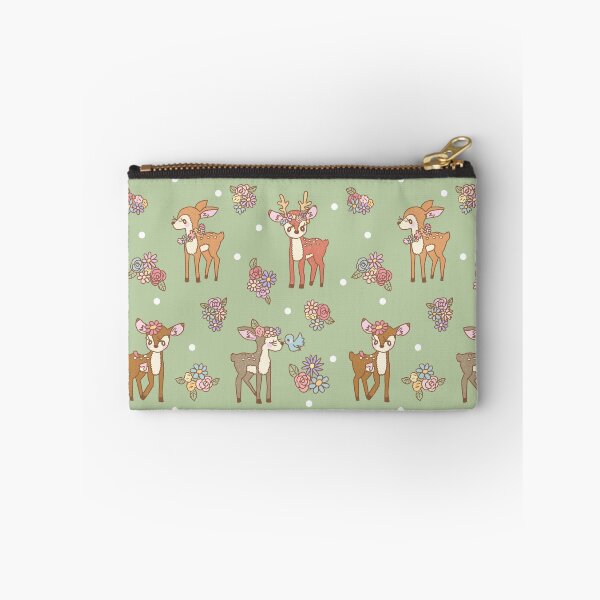 Item preview, Floral Deers in the forest (Green) designed and sold by HarunaMcDesigns.
