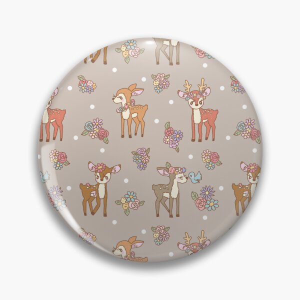 Item preview, Floral Deers in the forest (Brown) designed and sold by HarunaMcDesigns.