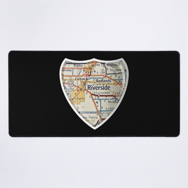 Item preview, Riverside CA Vintage Map Sticker designed and sold by FestivityFinds.