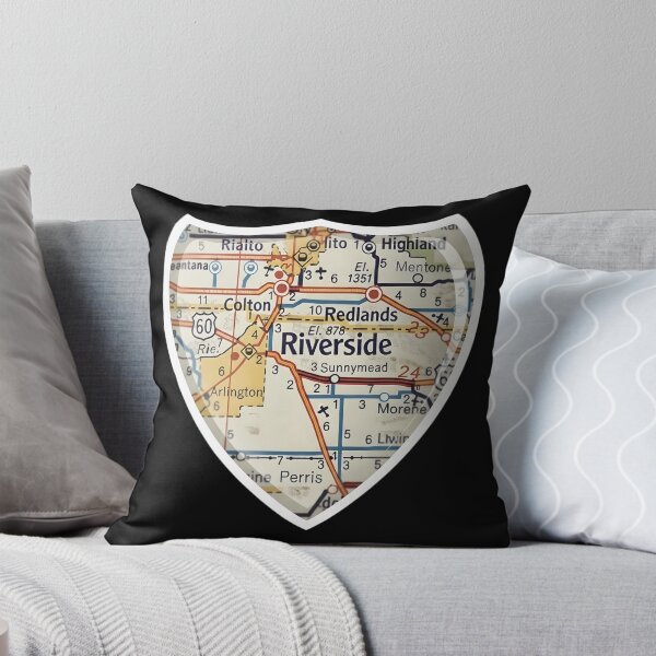 Artikelvorschau, Vintage-Kartenaufkleber von Riverside, Kalifornien entworfen und verkauft von FestivityFinds.