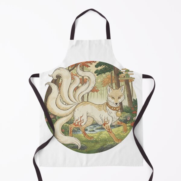 Artikelvorschau, Japanischer Geisterfuchs in der Zen-Gartenkunst entworfen und verkauft von SakuraVibes.