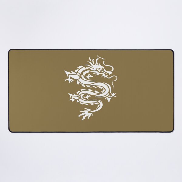 Item preview, Dragon Stencil Style Cut Out Illustration In Monotone White designed and sold by taiche.