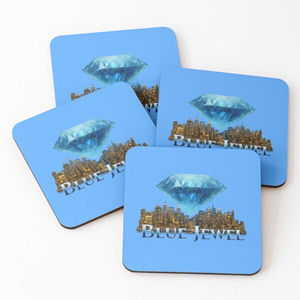 Item preview, Blue Jewel City Skyline - Urban Luxury Diamond Graphic designed and sold by SantoRichio.