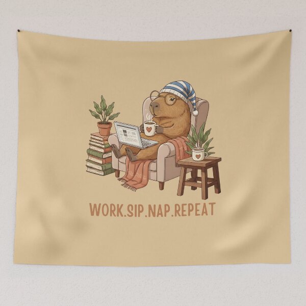 Item preview, The Ultimate Work-Life Balance Capybara designed and sold by draft & digital.