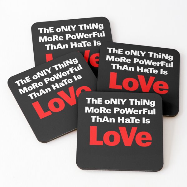 Item preview, The only thing more powerful than hate is love designed and sold by margamPagenberg.