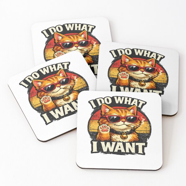 Item preview, Cat Attitude T-shirt - I Do What I Want Funny Cool Cat Design designed and sold by EchoTrend23.