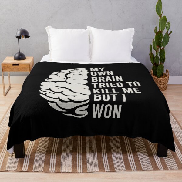Item preview, My Own Brain Tried To Kill Me, But I Won - Stroke Warrior Survivor Support designed and sold by kaneishiayuvi.