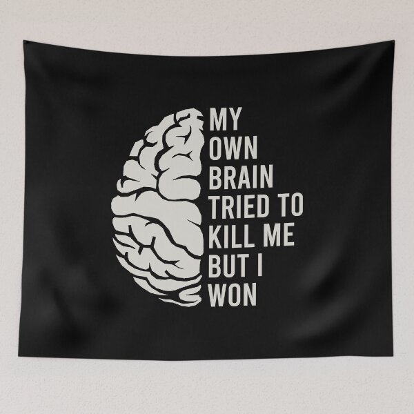 Item preview, My Own Brain Tried To Kill Me, But I Won - Stroke Warrior Survivor Support designed and sold by kaneishiayuvi.