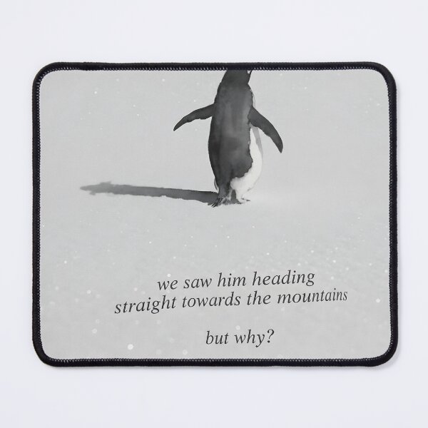 Item preview, Penguin Heading to Mountain - Nihilist Penguin T-Shirt designed and sold by FestivityFinds.