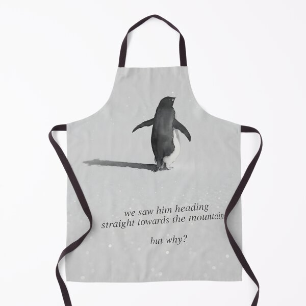 Item preview, Penguin Heading to Mountain - Nihilist Penguin T-Shirt designed and sold by FestivityFinds.