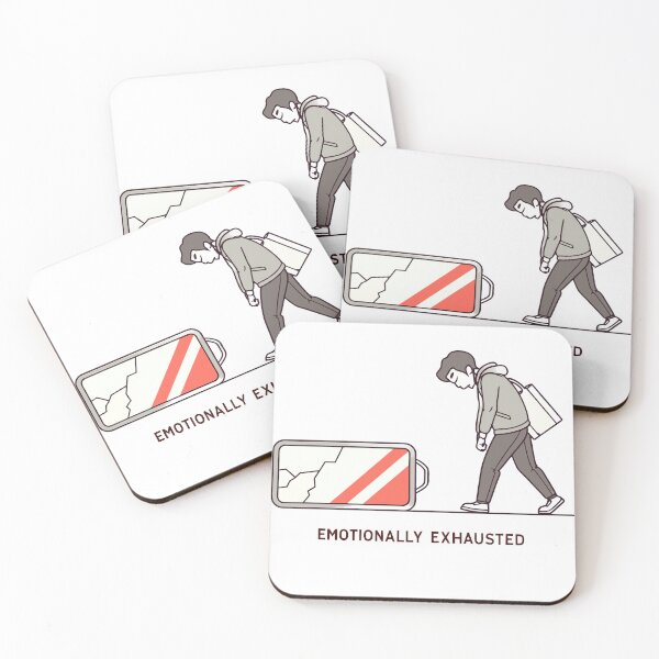 Item preview, Emotionally Exhausted – 1% Battery Illustration designed and sold by Erik Visnievskij.