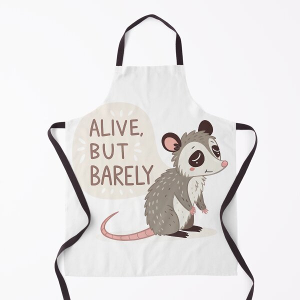 Item preview, Alive, But Barely – Relatable Opossum Illustration designed and sold by Erik Visnievskij.