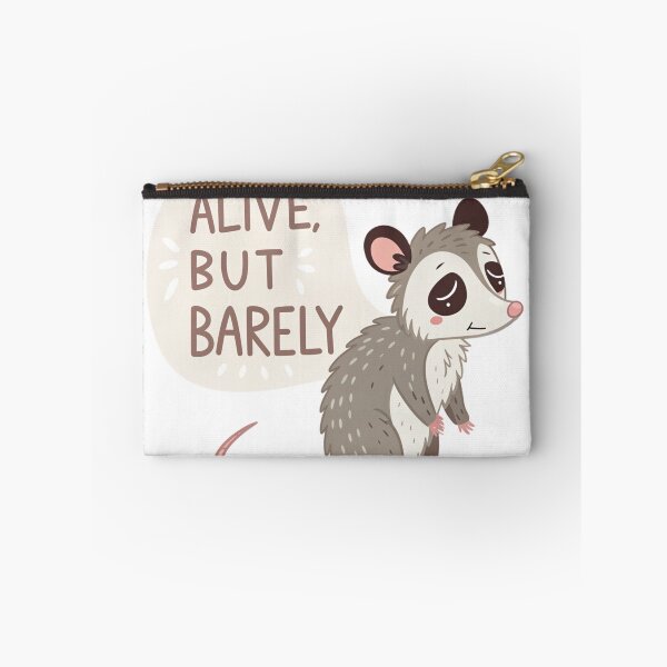 Item preview, Alive, But Barely – Relatable Opossum Illustration designed and sold by Erik Visnievskij.
