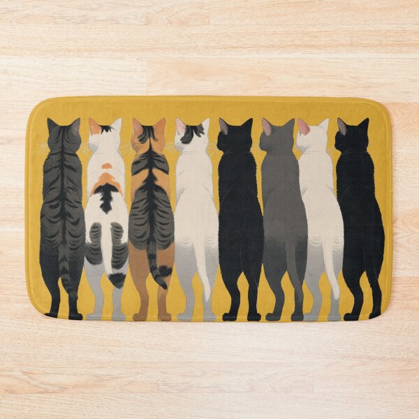 Item preview, Monochrome Crowd Cats — Tight Line Illustration MofuGyu Crowd Cats Collection designed and sold by LEO'S CREATURE　れおずくりーちゃー.