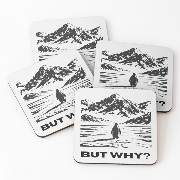Item preview, But why? - Nihilist Penguin Art Board Print designed and sold by FestivityFinds.