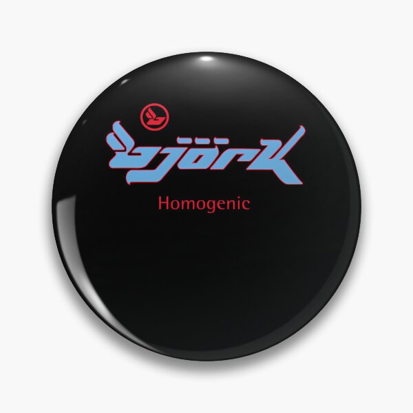 Item preview, Bjork Homogenic Logo (Light Blue  Red) designed and sold by dustyblue-.