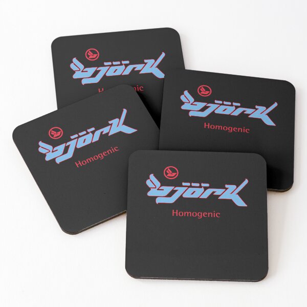 Item preview, Bjork Homogenic Logo (Light Blue  Red) designed and sold by dustyblue-.