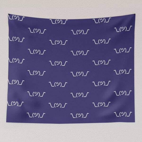 Item preview, Perfect Classic "Idk" ¯\_(ツ)_/¯ Shrug Emoji - White Font designed and sold by trblmkrspace.