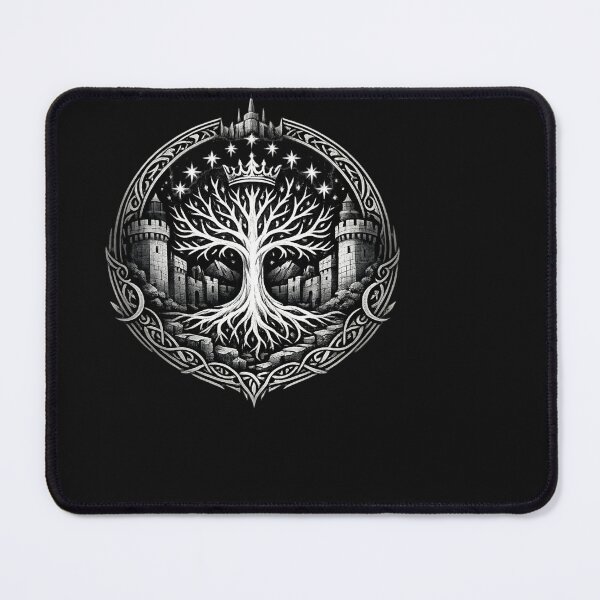 Item preview, Gondor Realm – White Tree Kingdom Emblem designed and sold by shlepyart.