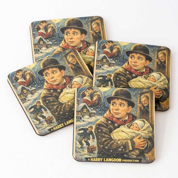 Item preview, Harry Langdon: Classic silent film drama, vintage design designed and sold by Mauswohn.