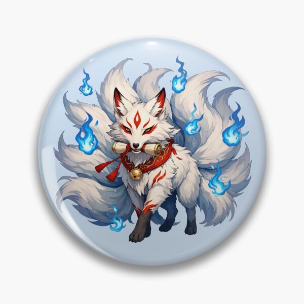 Item preview, Japanese Spirit Fox (kitsune) designed and sold by Myra365Art.