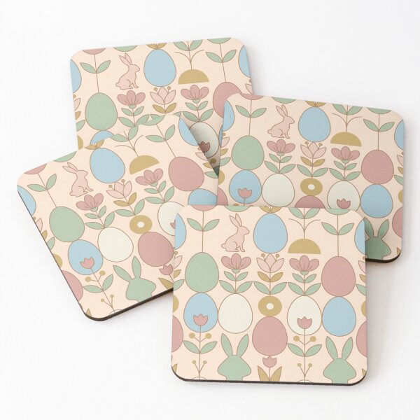 Item preview, Minimalist Pastel Easter Bunny and Egg Pattern designed and sold by DGtaLrtcom.