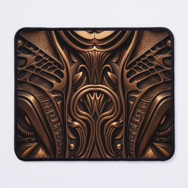Item preview, Bronze Techno Totem designed and sold by Kaleidoscope Print.
