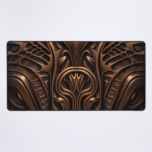 Item preview, Bronze Techno Totem designed and sold by Kaleidoscope Print.