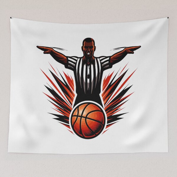 Item preview, Basketball Referee Call Signal T-Shirt – Official Whistle Design designed and sold by RMTrendy.