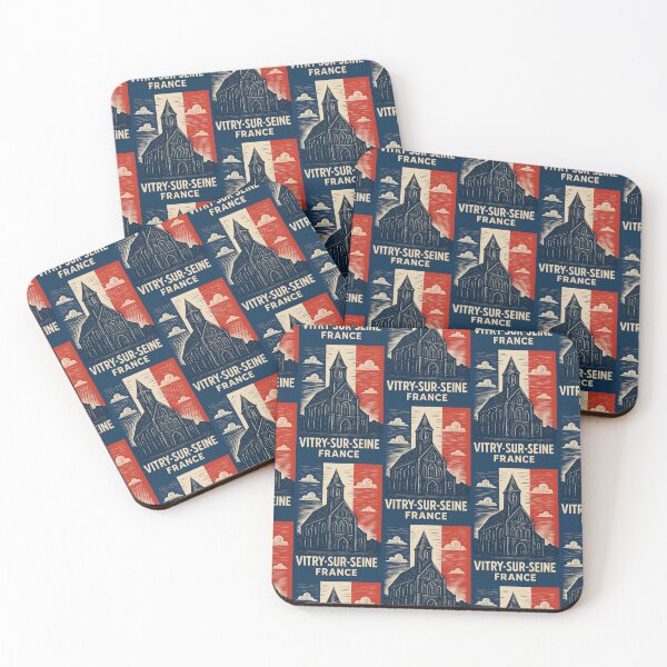 Item preview, Vitry-sur-Seine France Linocut Style  designed and sold by Thistle-TShop.