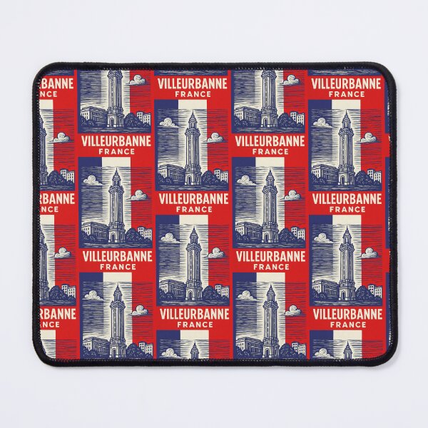 Item preview, Villeurbanne France Linocut Style designed and sold by Thistle-TShop.