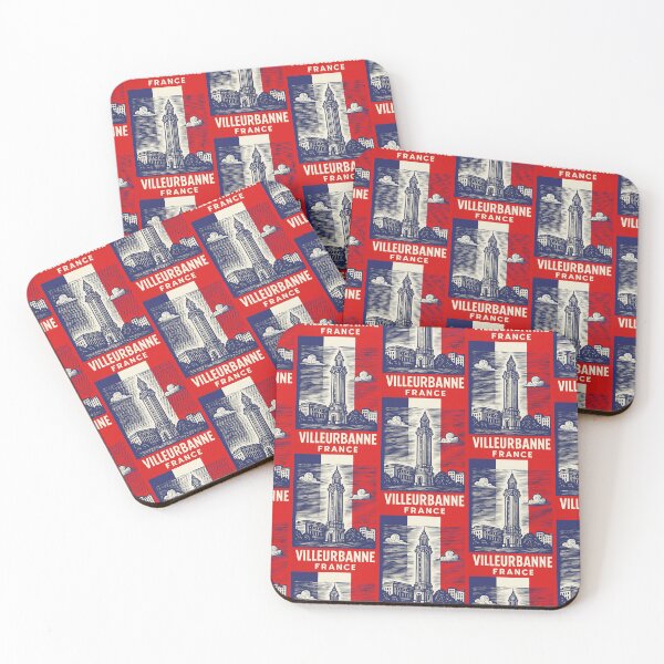 Item preview, Villeurbanne France Linocut Style  designed and sold by Thistle-TShop.