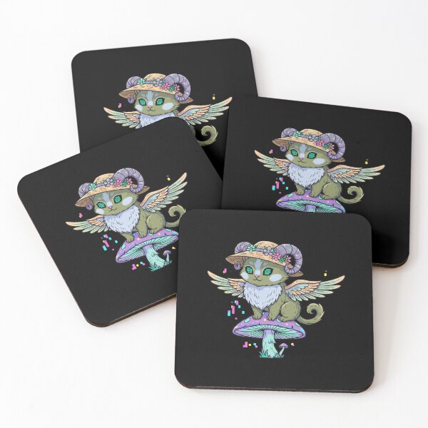 Item preview, Cyberpunk Cottagecore Cat Wizard on Mushroom - Psychedelic Glitch Art designed and sold by TSE DESIGN.