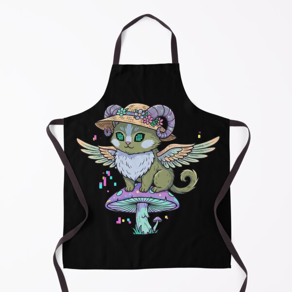 Item preview, Cyberpunk Cottagecore Cat Wizard on Mushroom - Psychedelic Glitch Art designed and sold by TSE DESIGN.